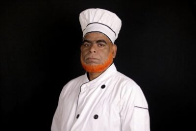 Skilled catering chef